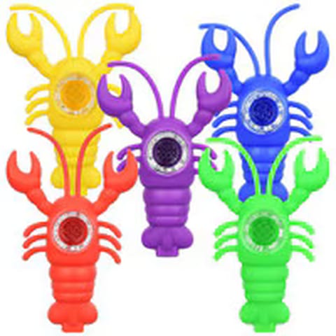 Creepin' Crawfish Silicone Hand Pipe | 4.5" | Assorted Colors