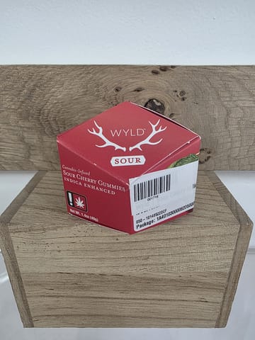 WYLD | 100MG | Sour Cherry (Indica) Gummies 10pk