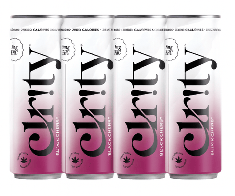 Clr!ty - 5mg THC Seltzer - 12oz - Black Cherry - 4 Pack