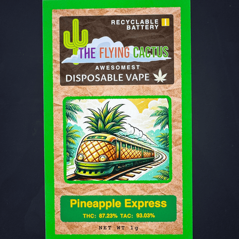 Pineapple Express 1g Disposable Vape Cartridge by The Flying Cactus