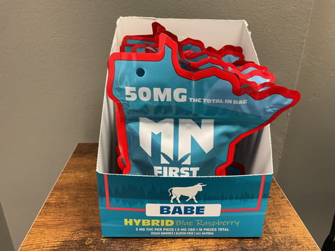 Mn First Babe Blue Raspberry Hybrid Gummies