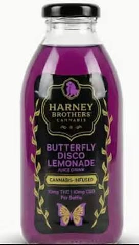 Harney Brothers - Butterfly Disco Lemonade 1:1 | 10mg THC:CBD Beverage