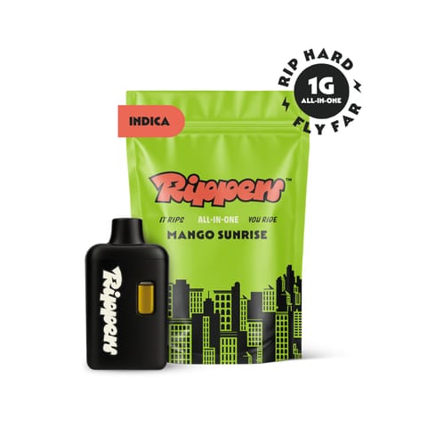Rippers - Mango Sunrise Indica AIO Vape Pen - 1g