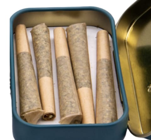 Pre-Rolls Kief Infused 5 ct Amnesia Gold | 4gr