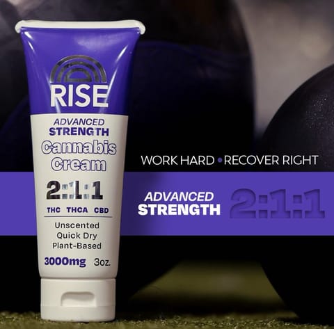 (REC) Advanced Strength Cream 1oz. - THC-THCA-CBD 2:1:1
