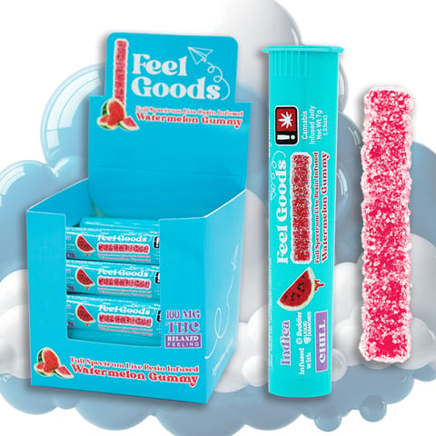 Watermelon 100mg Gummy Straw (INDICA) (Feel Goods)