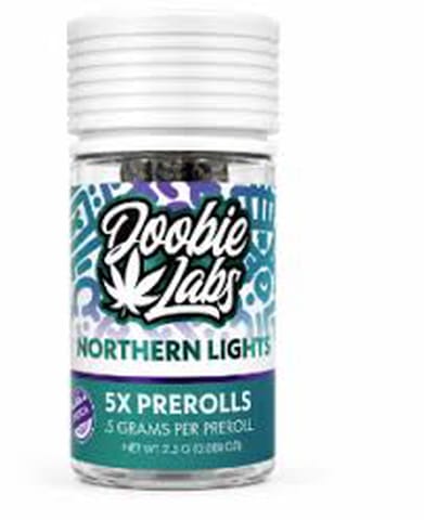 Doobie Labs | Northern Lights | Pre Roll Pack | 5pk | 2.5g