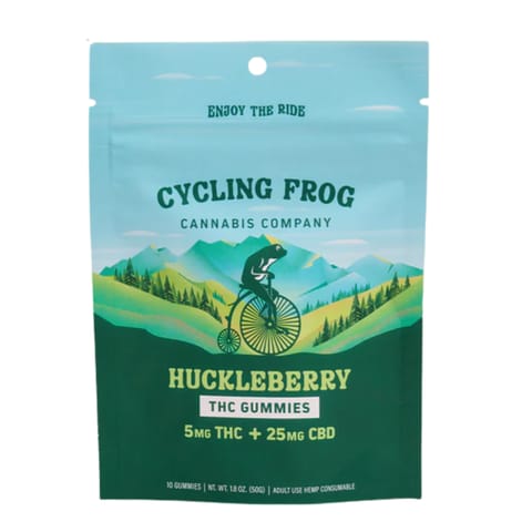 Huckleberry Gummies | 10ct Bag | Cycling Frog |