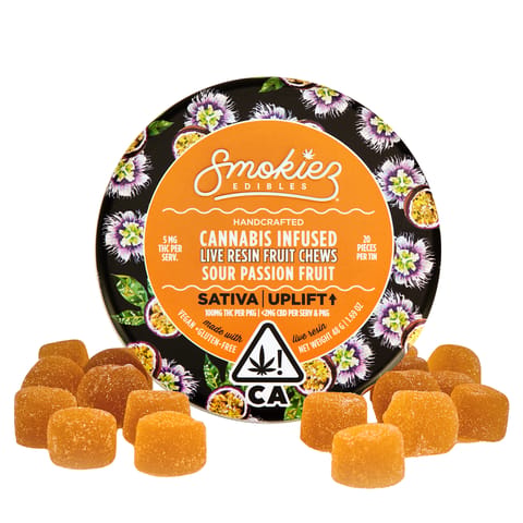 KB - SMOKIEZ - LIVE RESIN GUMMY - SOUR PASSION FRUIT CBD - 100MG