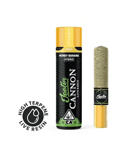 Jeeter | Cannon | Honey Banana | Live Resin Infused Preroll | Hybrid | 1.3g