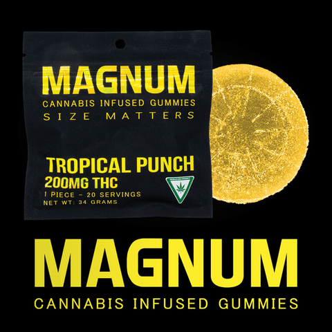 Magnum 200mg Gummies | Tropical Fruit