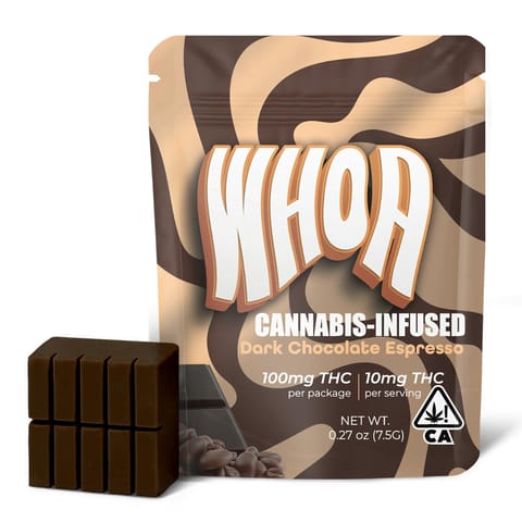 Whoa | Dark Chocolate Espresso | Bite | 100mg