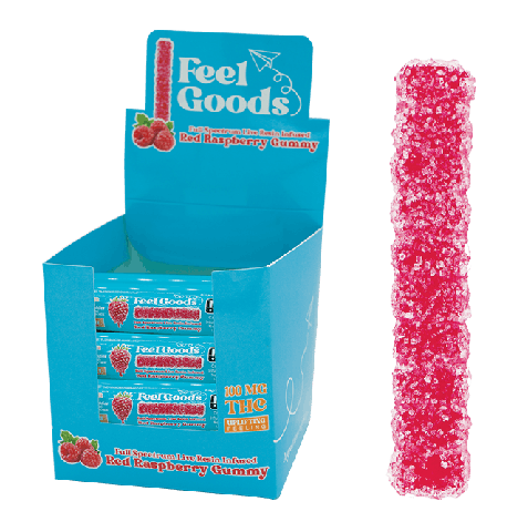 Feel Goods | Razzleberry | 100MG | Sativa | Gummy Straw