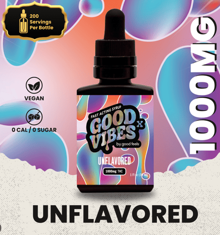 Good Vibes X | Unflavored Syrup | 1000mg