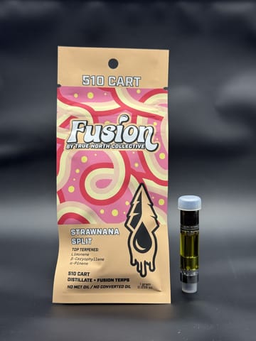 Strawnana Split 510 vape cart