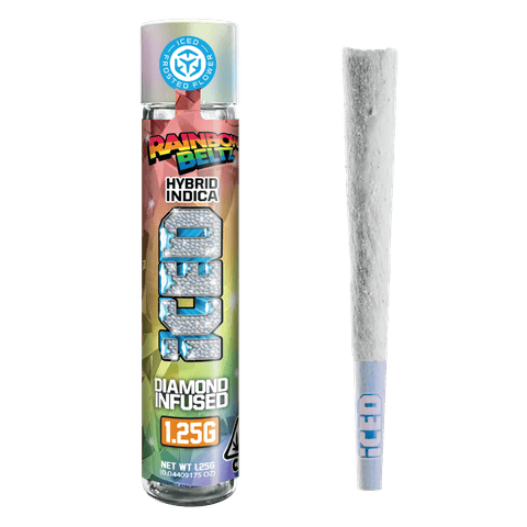 KB - ICED - INFUSED PREROLL - RAINBOW BELTS - 1.25G