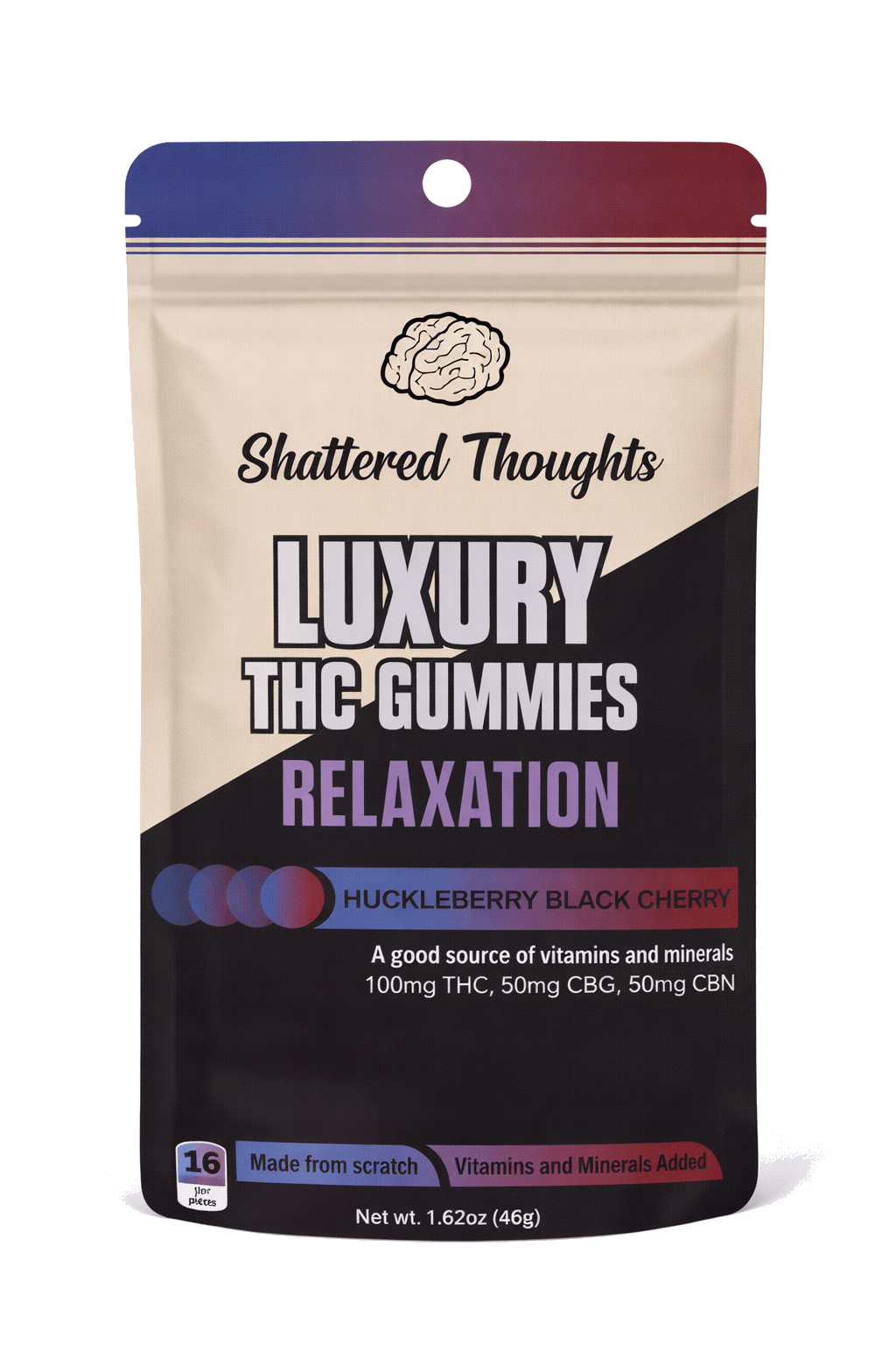 SHATTERED THOUGHTS | HUCKLEBERRY BLACK CHERRY RELAXATION | GUMMY | 200MG