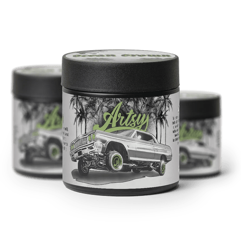 Artsy Cannabis Eighth Jars | Ocean Grown 3.5g Med - | Artsy Cannabis Eighth Jars