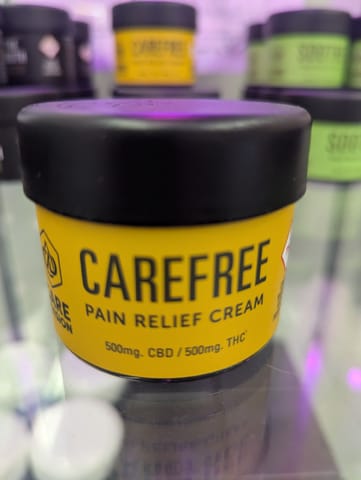 Carefree | Pain Relief Lotion | 500mg CBD : 500mg THC