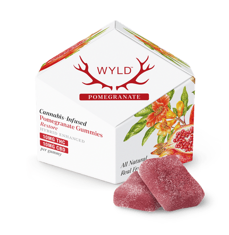 Wyld | 100mg Gummies - Pomegranate 1:1 THC/CBD