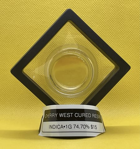 Cherry West Cured Resin