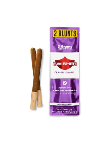 Classic Grape - Swisher - Infused Blunt - Indica Dom -  3g (2x1.5g)