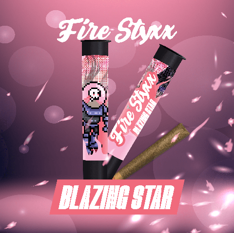 (MED) Fire Styxx Infused Pre-Roll 1g - Blazing star