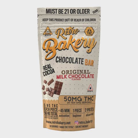 Retro Bakery Infused Edibles - Milk Chocolate Bar