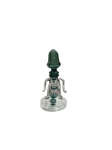 9.5” Squid Glass Water Pipe With Showerhead Percolator