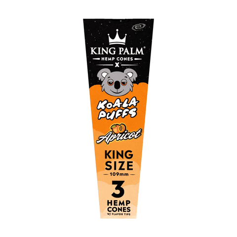 King Palm - 3 Pack King Size Cones: Apricot