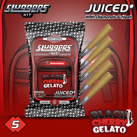 KB - SLUGGERS - INFUSED PREROLL MULTIPACK - BLACK CHERRY GELATO - 3.5G