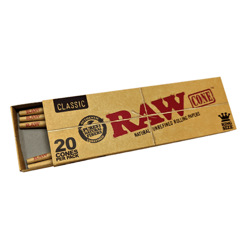 Raw Classic Pre Rolled Cones King Size 20 pack