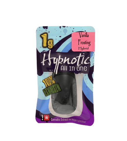 HYPNOTIC | LIVE RESIN CARTRIDGE | VANILLA FROSTING | HYBRID | 1 GRAM | DISPOSABLE