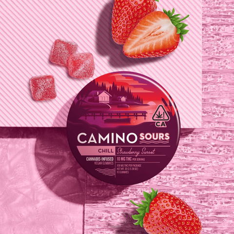 Camino Sours | Strawberry Sunset (I) | 10mg THC x 10 Gummies