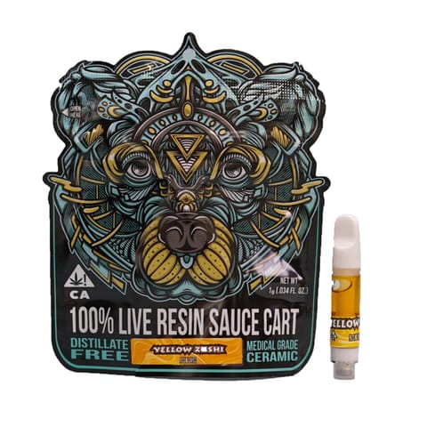 KB - BEAR LABS - LIVE RESIN VAPE - YELLOW ZUSHI - 1G