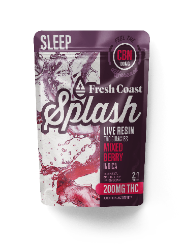 Splash Mixed Berry 200mg THC/100mg CBN Gummies