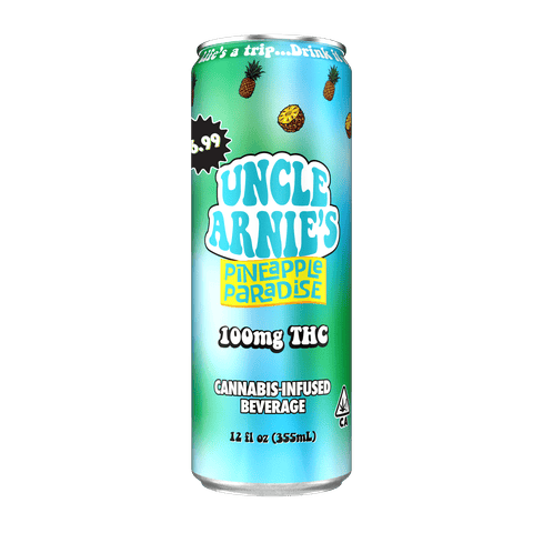 KB - UNCLE ARNIES - THC SOFT DRINK - PINEAPPLE PARADISE - 100MG