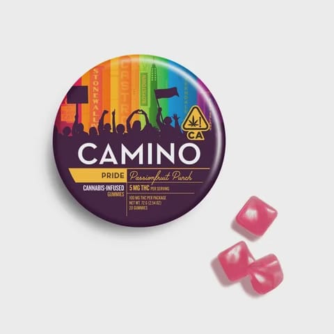 Camino | Pride Passionfruit Punch | 5mg THC x 20 Gummies