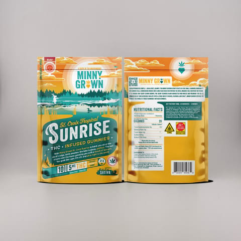 St. Croix Tropical Sunrise | Sour Tropical Fruit | Daytime | THC Gummies | Sativa