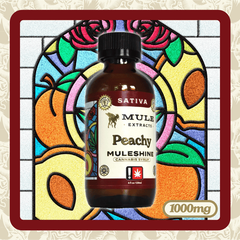 Mule - Peachy Sativa - 1000mg THC Muleshine Syrup