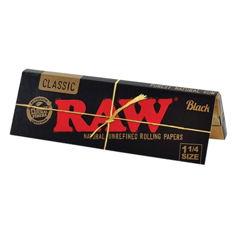 Raw Classic Black - 1 1/4" Rolling Papers 28096