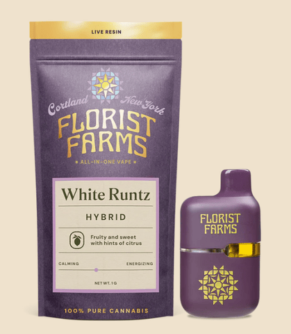 Florist farms - White Runtz | 1g Live Resin Mini Tank