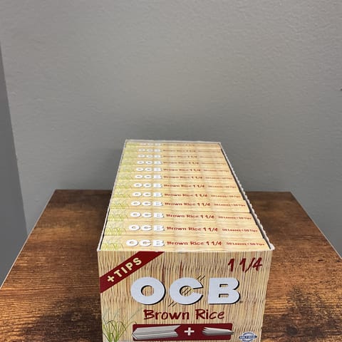 OCB Brown Rice Papers + Tips 1 1/4