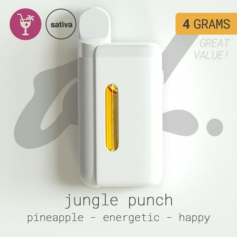 Jungle Punch 4g Distillate All-in-One Vape by Oil by Craft | Golden Rookie