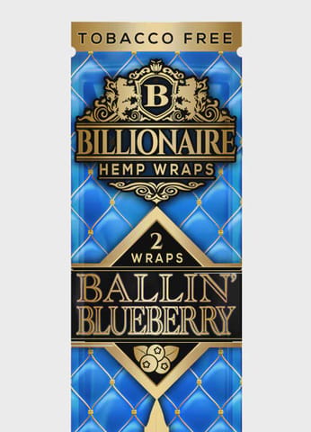 Billionaire Hemp Wraps 2PC - Ballin’ Blueberry