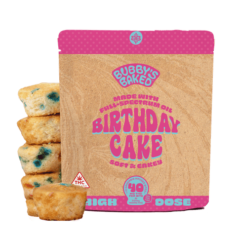 Bubby's  Baked | Bites High Dose | - Birthday Cake | 40mg x 10