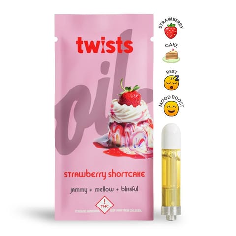 Oil Twists 1g (MED) - Strawberry Shortcake