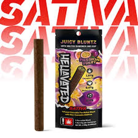 Passion Fruit 2.5G Infused Juicy Bluntz (Hellavated)