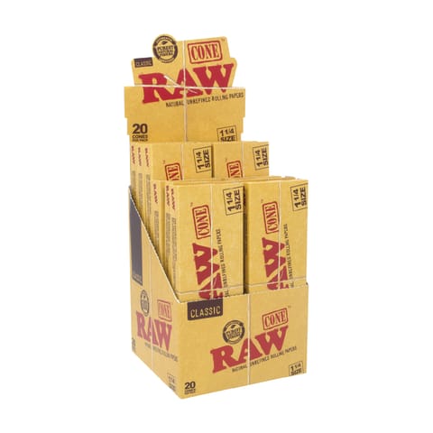 Raw - 1 1/4 Cones | 20 Pack
