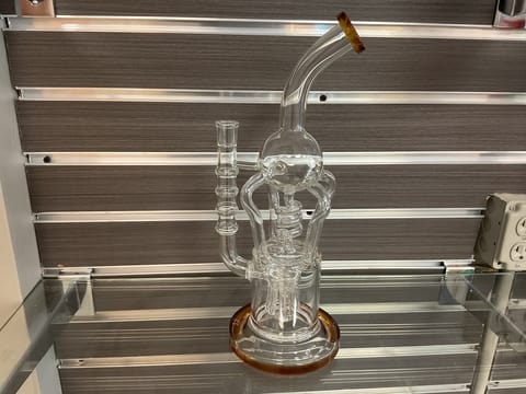 Gold Clear Stacked Bong
